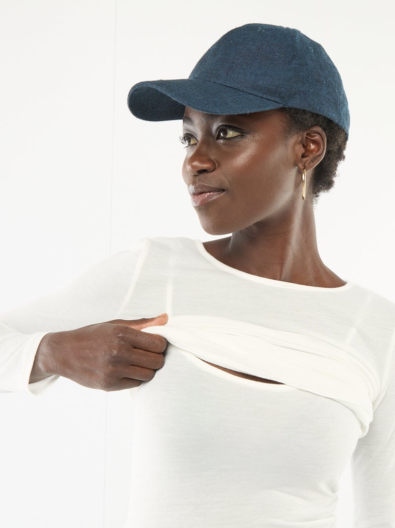 2-in-1 T-shirt hemdje Wit - Kiabi