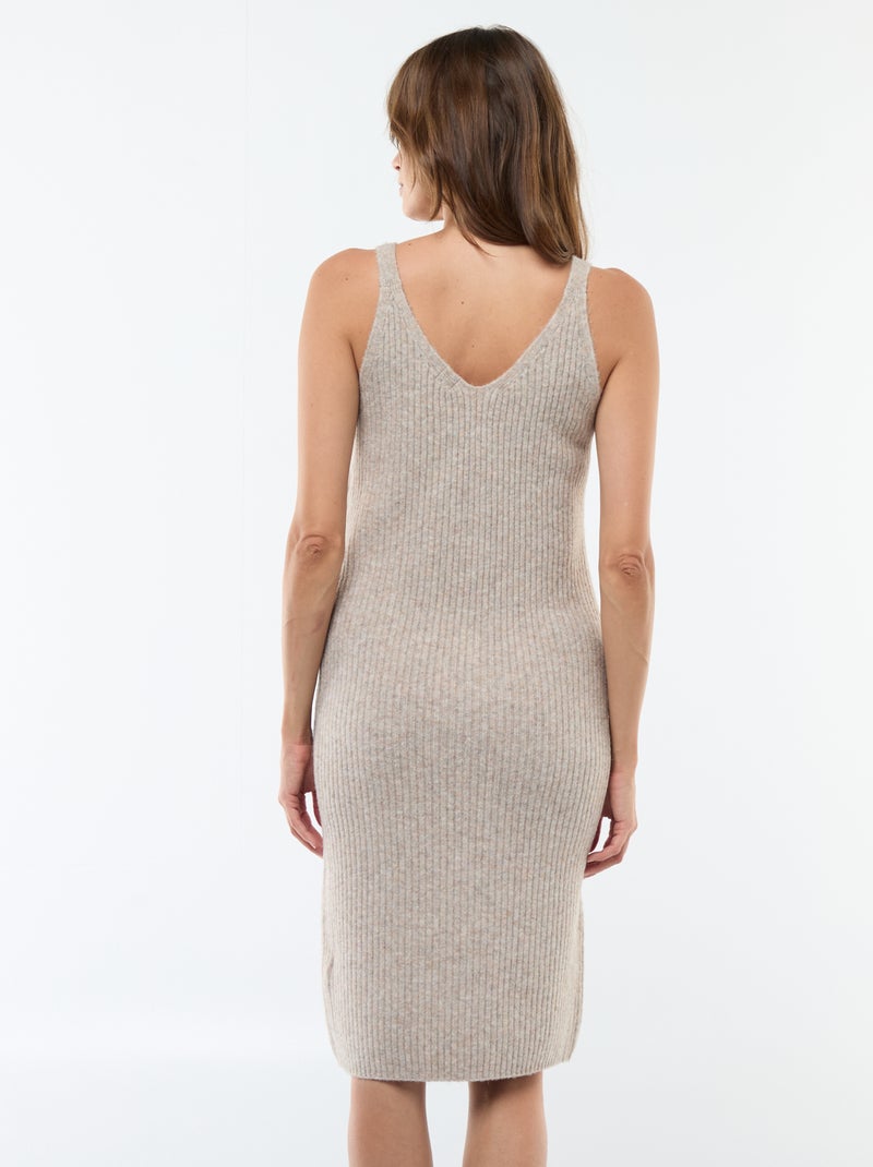 2-in-1 zwangerschapstrui-jurk Biege - Kiabi