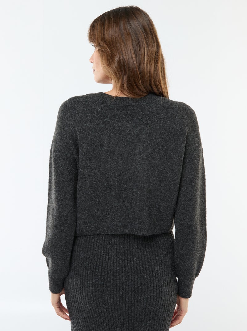 2-in-1 zwangerschapstrui-jurk Grijs - Kiabi