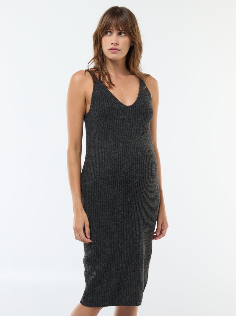 2-in-1 zwangerschapstrui-jurk Grijs - Kiabi