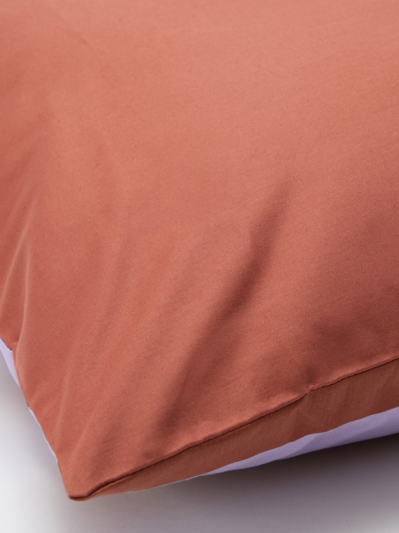 2-persoons dekbedovertrek (200x200 cm) - Kiabi Home BRUIN - Kiabi