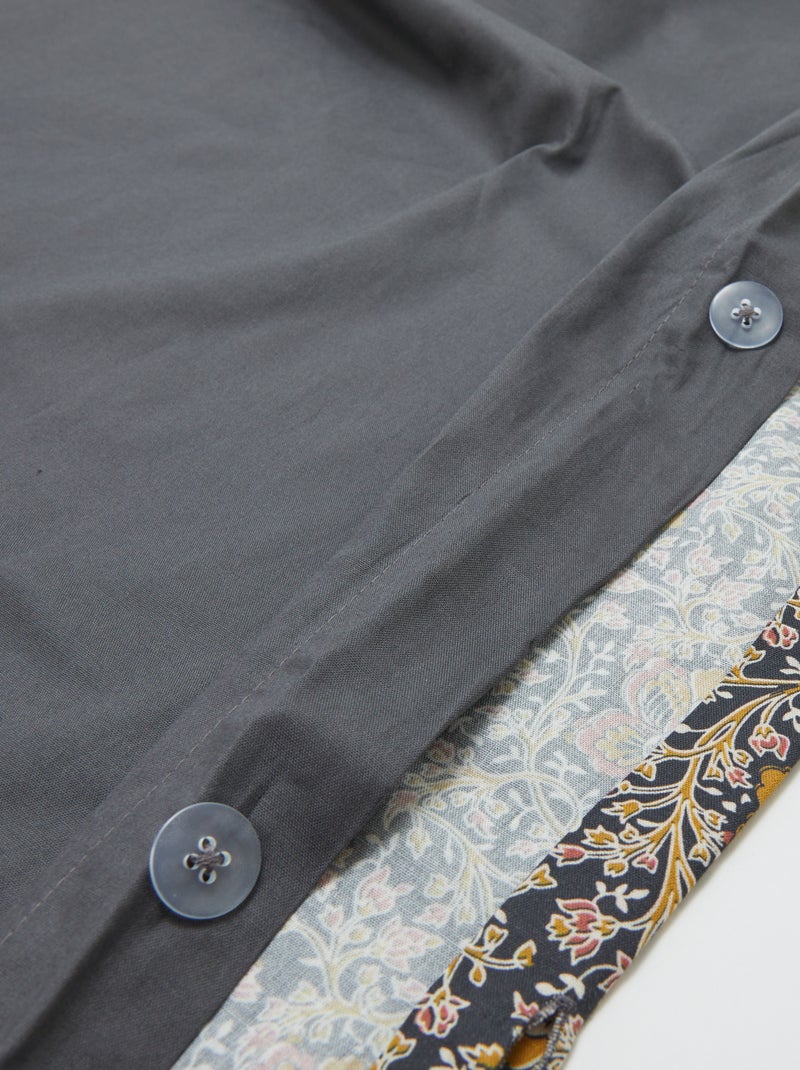 2-persoons dekbedovertrek (200x200 cm) - Kiabi Home GRIJS - Kiabi