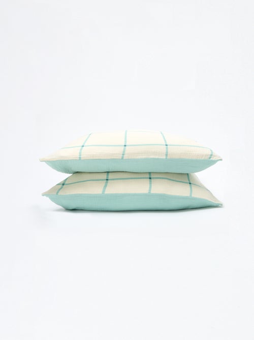 2-persoons dekbedovertrek (200x200 cm) van katoenen mousseline - Kiabi Home - Kiabi