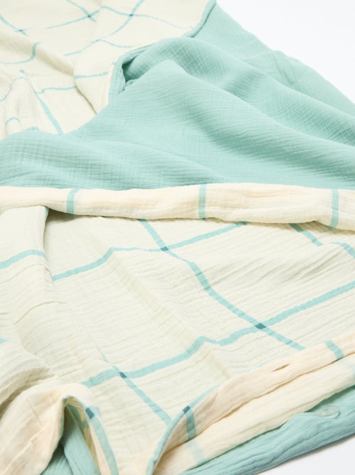 2-persoons dekbedovertrek (240 x 220cm) van katoenen mousseline - Kiabi Home - Kiabi