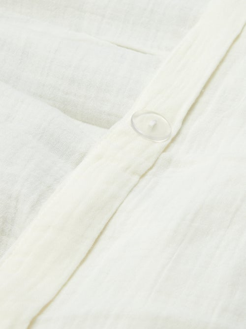 2-persoons dekbedovertrek (240 x 220cm) van katoenen mousseline - Kiabi Home - Kiabi