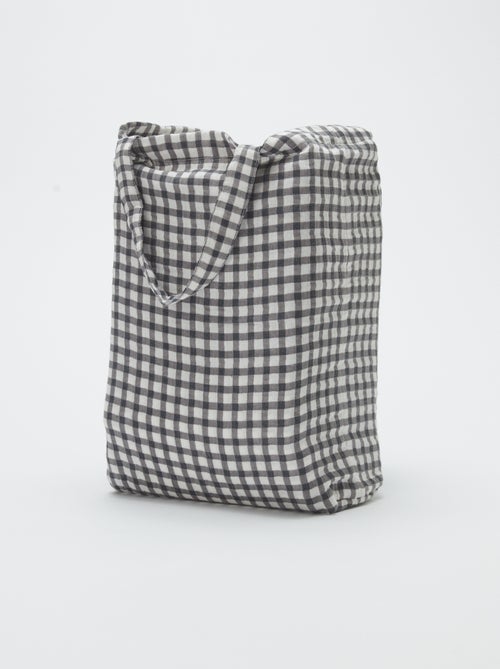 2-persoons dekbedovertrek (240 x 220cm) van katoenen mousseline - Kiabi Home - Kiabi