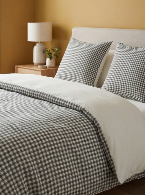 2-persoons dekbedovertrek (240 x 220cm) van katoenen mousseline - Kiabi Home - Kiabi