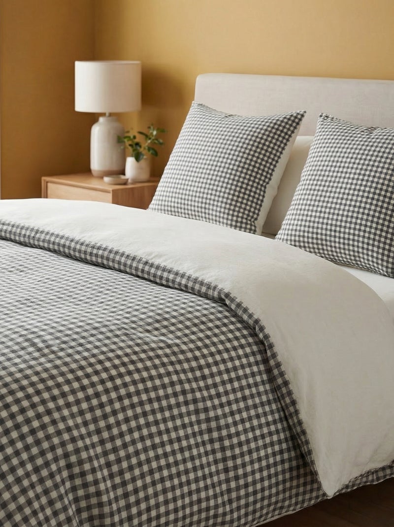 2-persoons dekbedovertrek (240 x 220cm) van katoenen mousseline - Kiabi Home ROSE - Kiabi