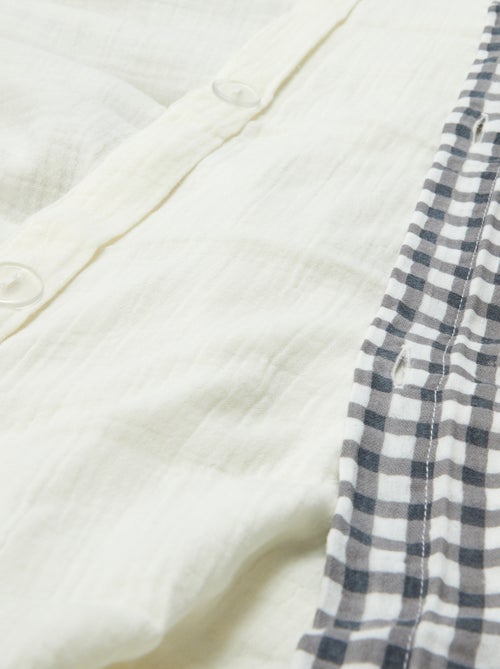 2-persoons dekbedovertrek (240 x 220cm) van katoenen mousseline - Kiabi Home - Kiabi