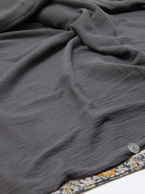 2-persoons dekbedovertrek (260x240cm) van katoenen mousseline - Kiabi Home - Kiabi