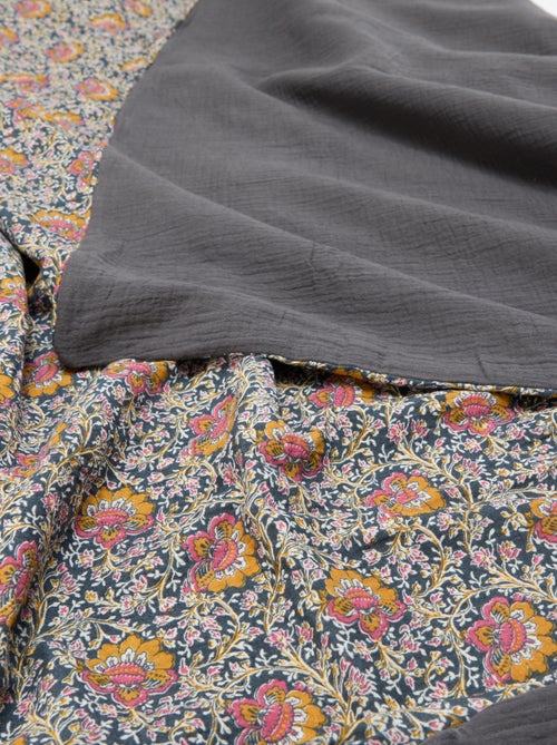 2-persoons dekbedovertrek (260x240cm) van katoenen mousseline - Kiabi Home - Kiabi