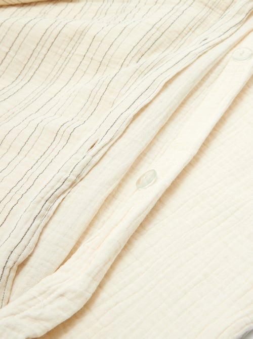 2-persoons dekbedovertrekset (240 x 220cm) van katoenen mousseline - Kiabi Home - Kiabi