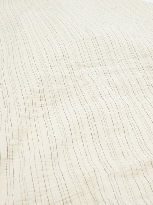 2-persoons dekbedovertrekset (240 x 220cm) van katoenen mousseline - Kiabi Home - Kiabi