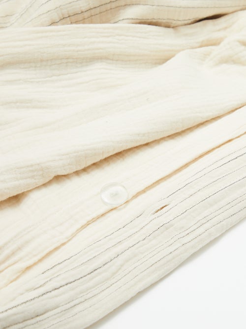 2-persoons dekbedovertrekset (240 x 220cm) van katoenen mousseline - Kiabi Home - Kiabi