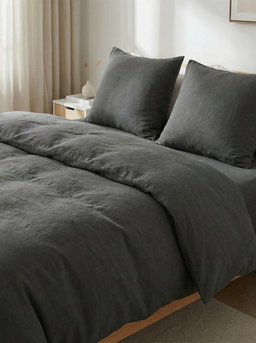 2-persoons dekbedovertrekset (240 x 220cm) van katoengaas - Kiabi Home - Kiabi