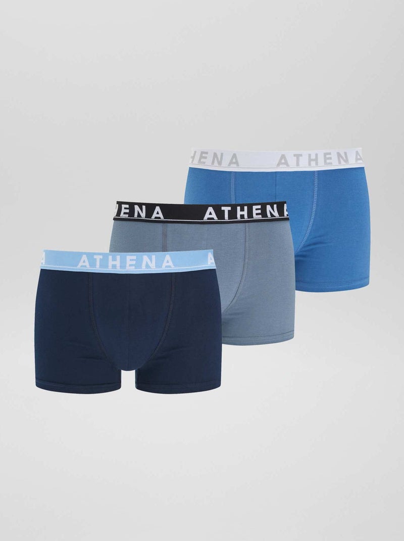 3 boxershorts BLAUW - Kiabi