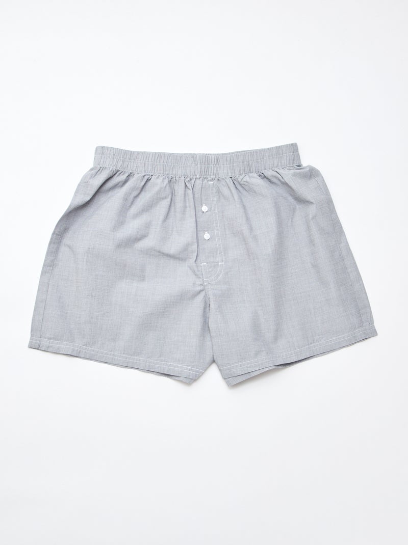 3 boxershorts Grijs - Kiabi