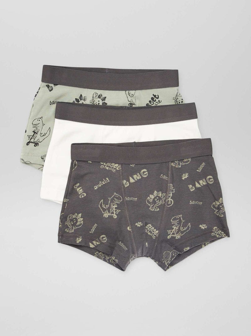 3 boxershorts GRIJS - Kiabi