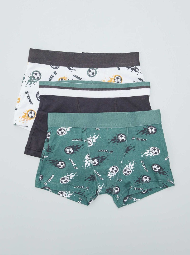 3 boxershorts GROEN - Kiabi