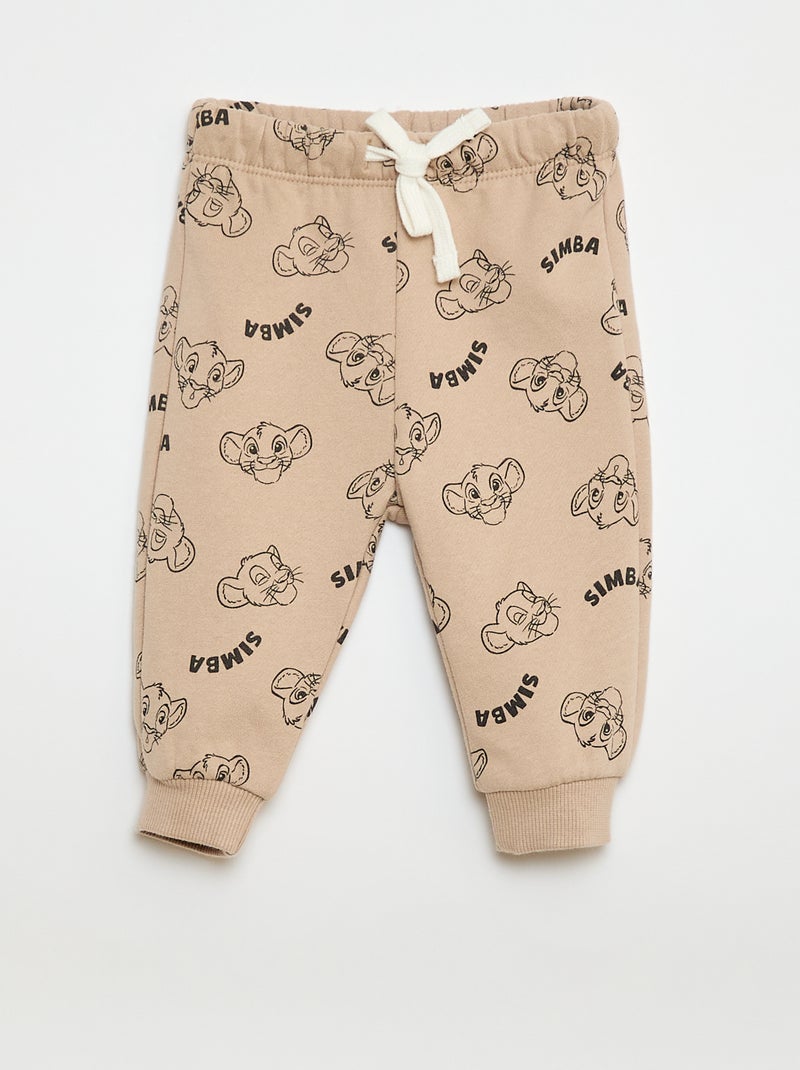 3-delig 'Simba'-setje - T-shirt + joggingbroek + sweater Biege - Kiabi