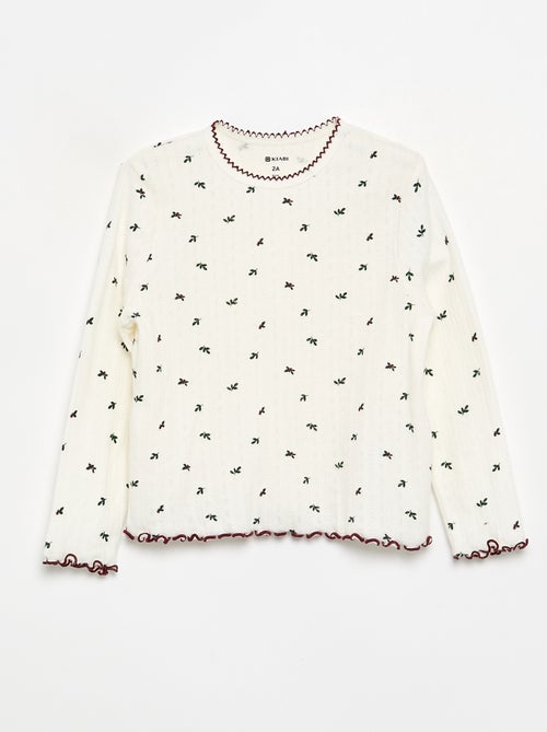 3-delige pyjamaset - T-shirt + broek + mouwloos vest - Kiabi