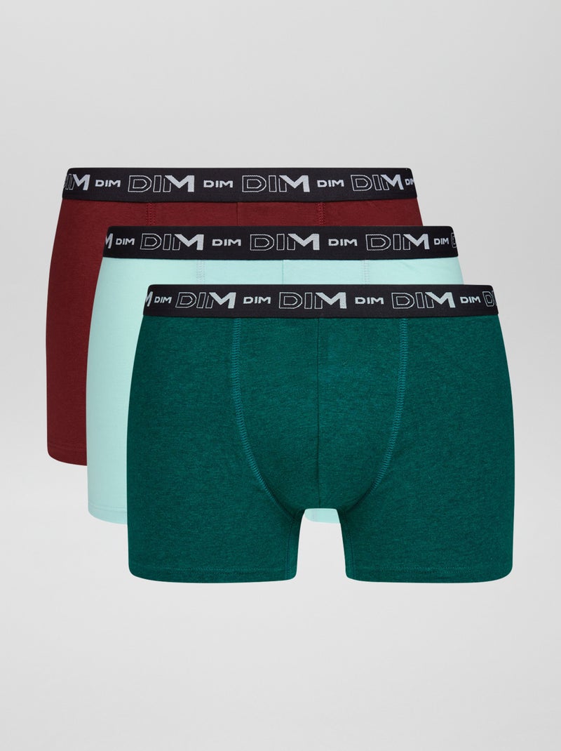 3 DIM-boxershorts BLAUW - Kiabi