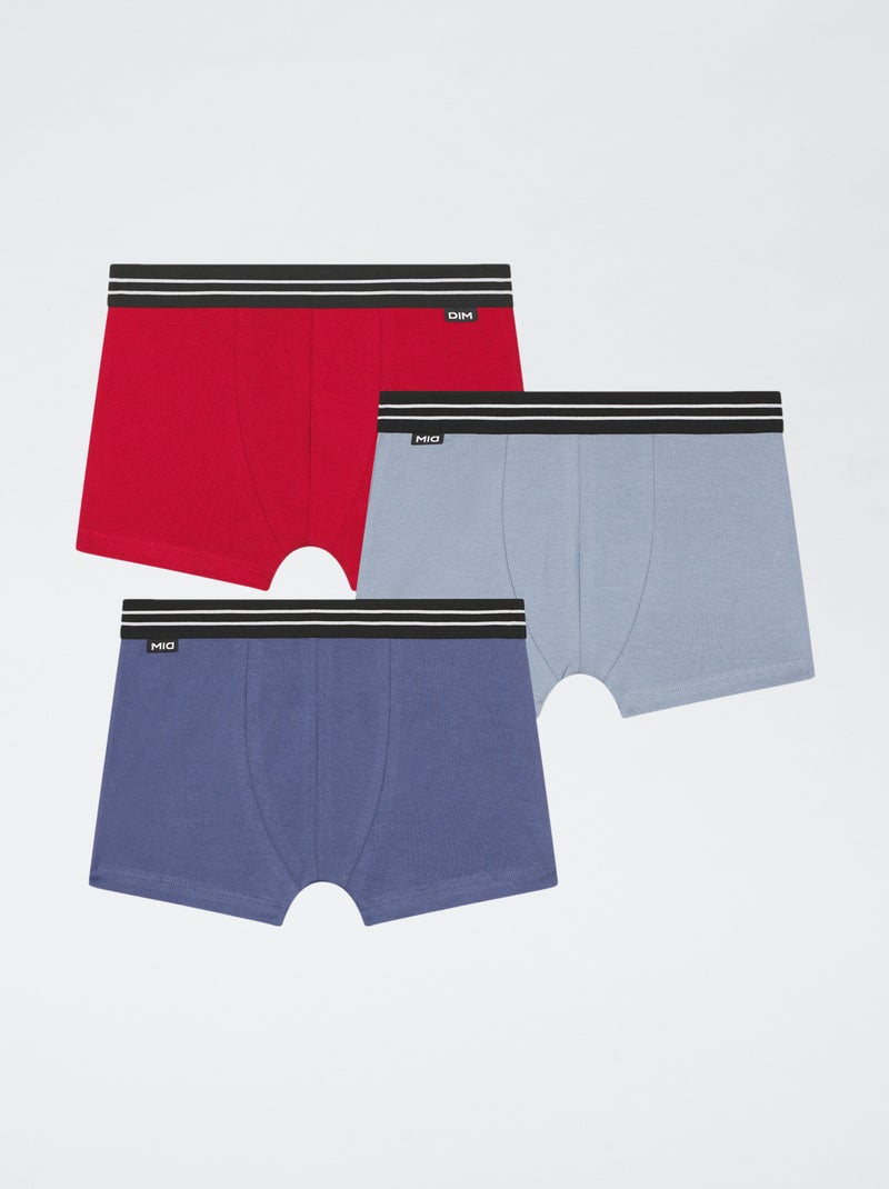 3 'DIM'-boxershorts Blauw - Kiabi