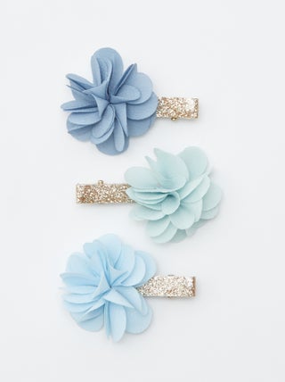 3 haarspelden met bloemen