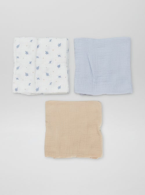 3 hydrofiele doeken in katoen - Kiabi
