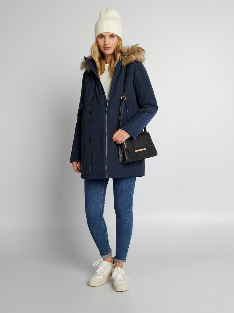 3-in-1 zwangerschapsparka BLAUW - Kiabi