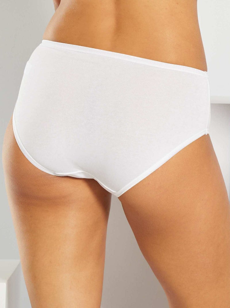 3 klassieke slips 'Sans Complexe' wit - Kiabi