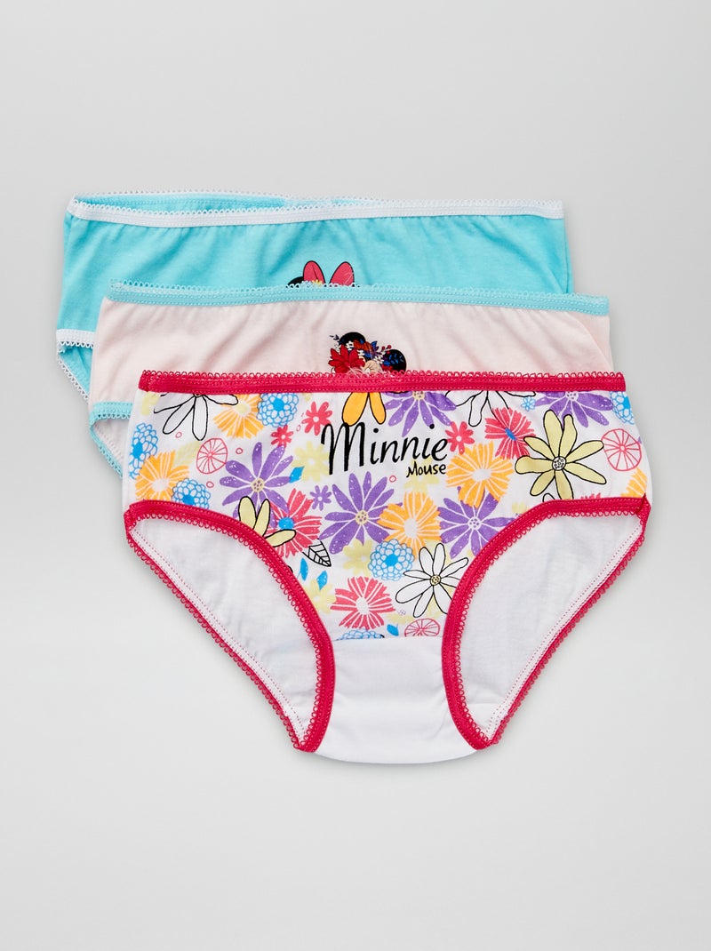 3 onderbroekjes 'Minnie' van 'Disney' BLAUW - Kiabi