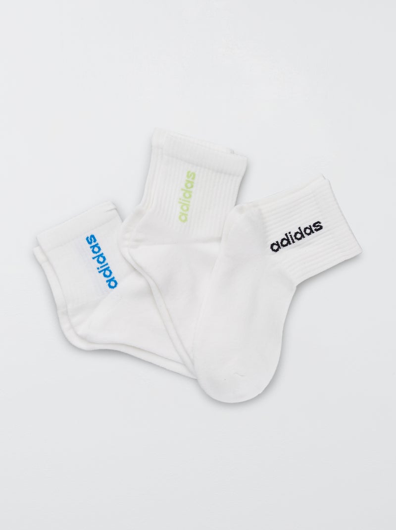 3 paar sokken 'adidas' wit - Kiabi