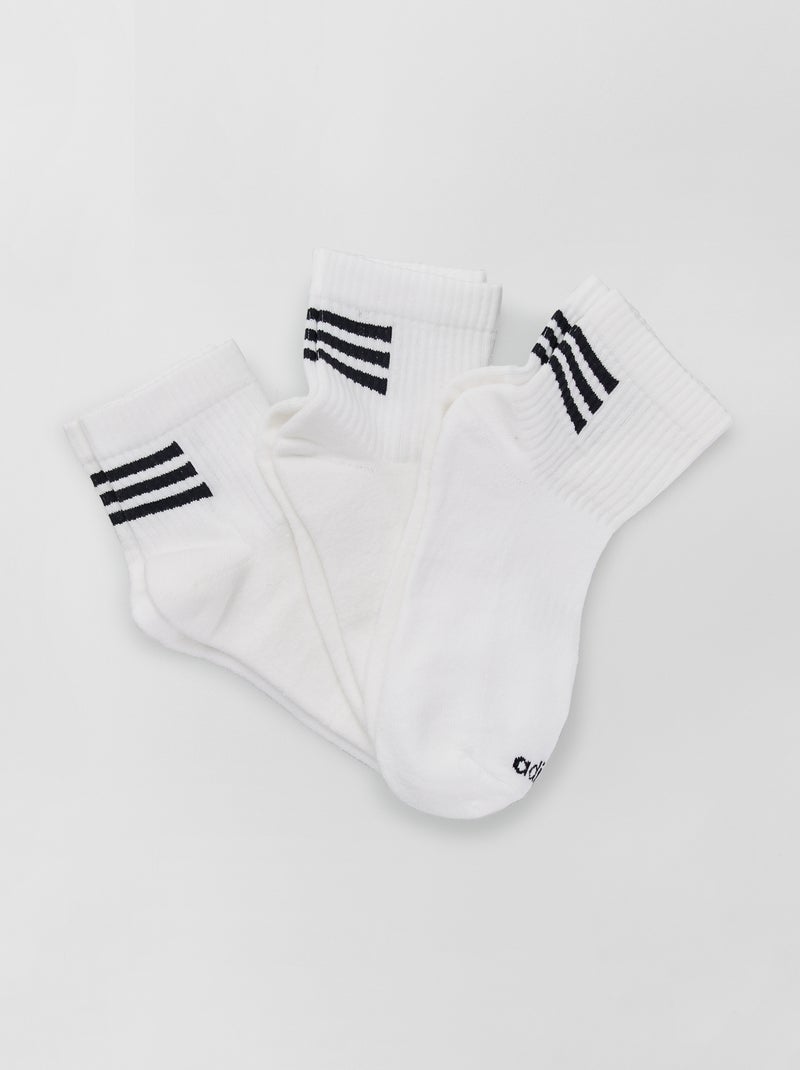 3 paar sokken 'adidas' wit - Kiabi