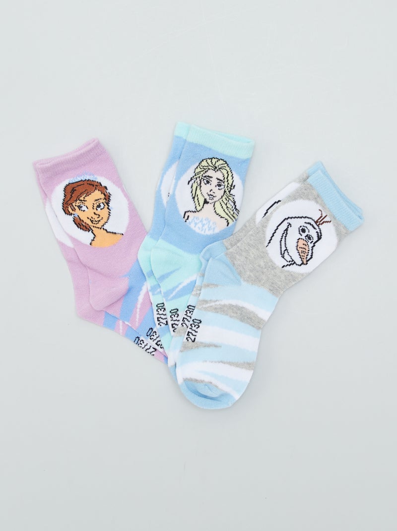 3 paar sokken 'Disney' 'Frozen' BLAUW - Kiabi