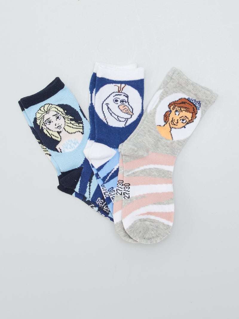 3 paar sokken 'Disney' 'Frozen' BLAUW - Kiabi