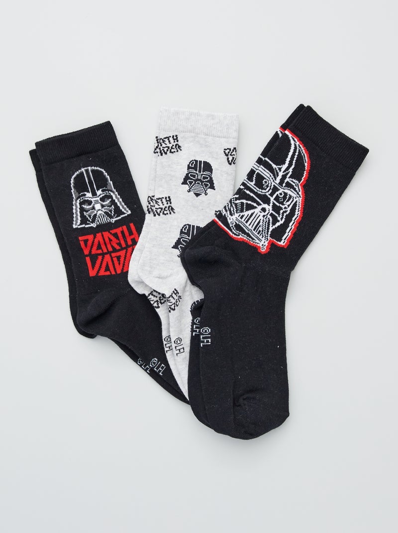 3 paar sokken 'Star Wars' ZWART - Kiabi
