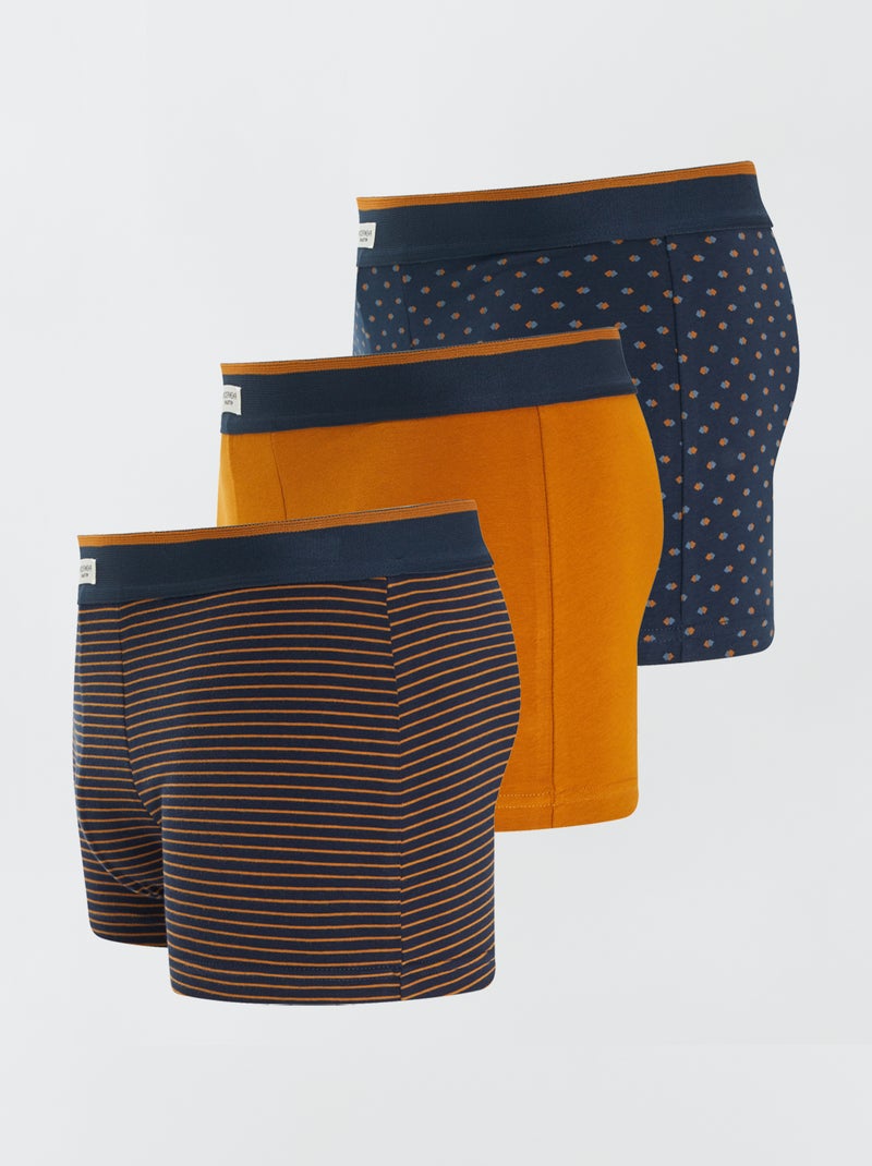 3 stretch boxershorts GEEL - Kiabi