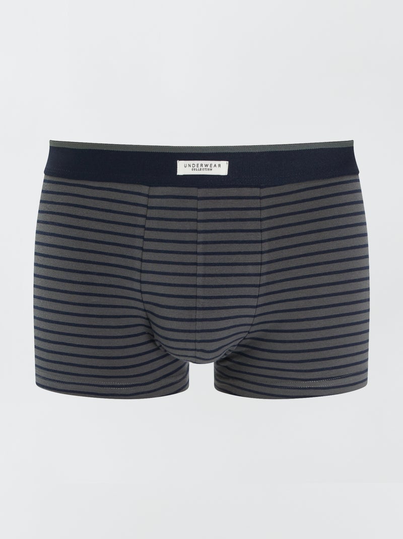 3 stretch boxershorts GROEN - Kiabi