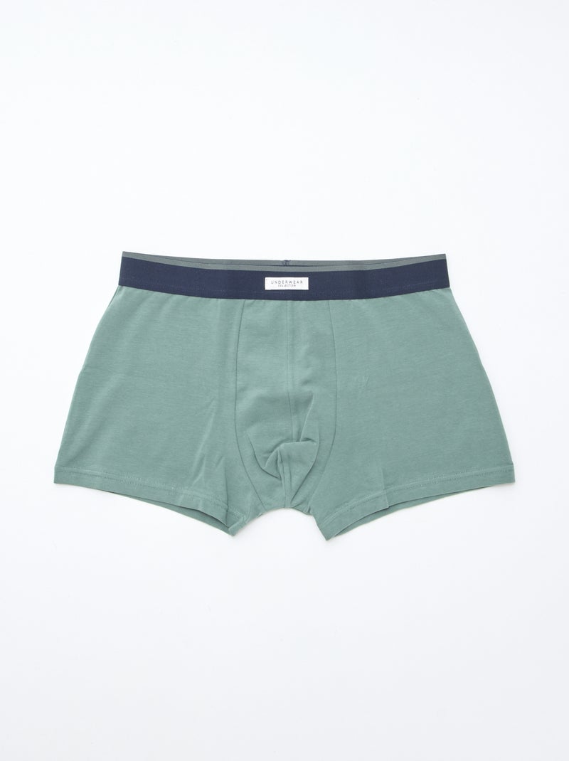 3 stretch boxershorts Kaki - Kiabi