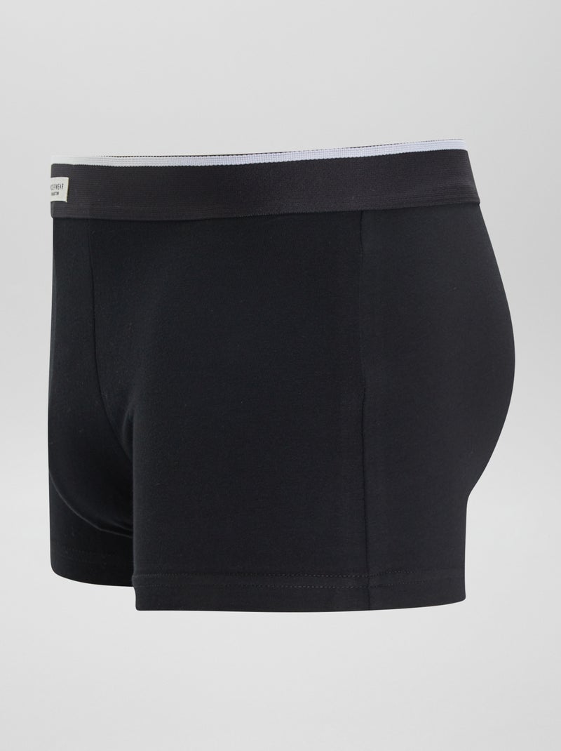 3 stretch boxershorts ZWART - Kiabi