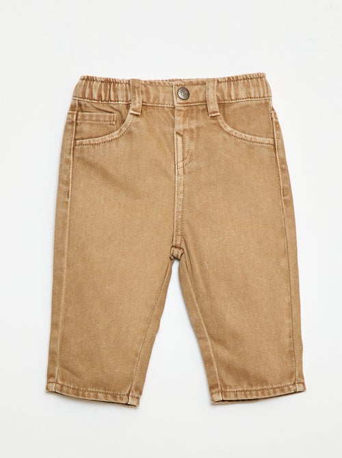 3/4-broek van twill met paperbagtaille - Kiabi