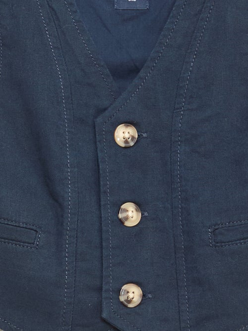 4-delige ceremoniële set van katoen en linnen - Kiabi