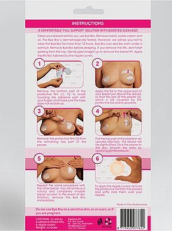 4 paar push-upstroken  en tepelbedekkers - Kiabi