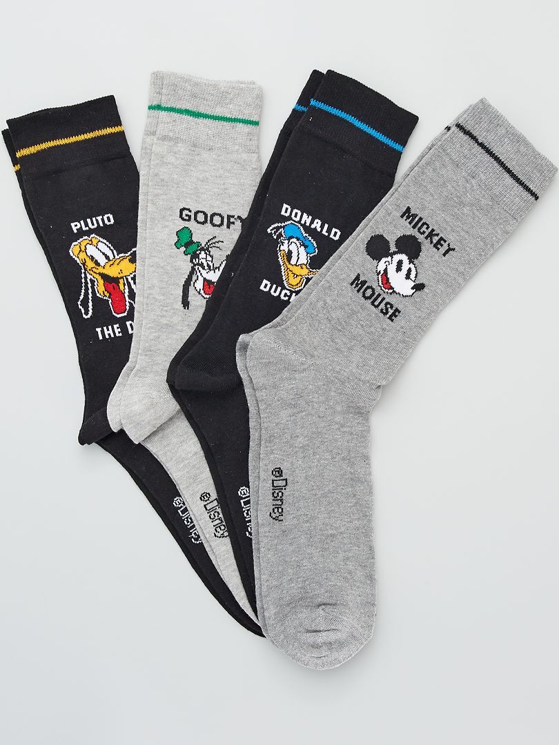Trouw Vaarwel Pijler 4 paar sokken 'Disney' - zwart / grijs - Kiabi - 10.00€