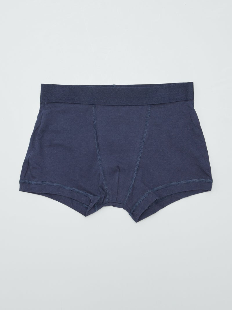 5 effen boxershorts BLAUW - Kiabi
