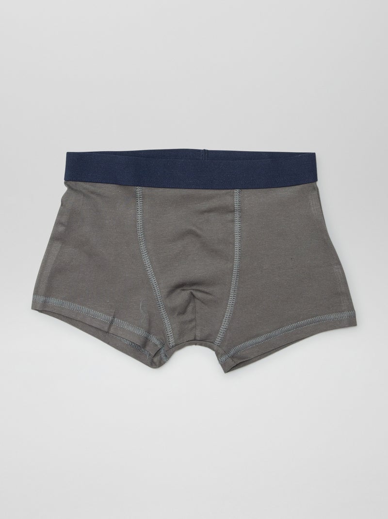 5 effen boxershorts GROEN - Kiabi