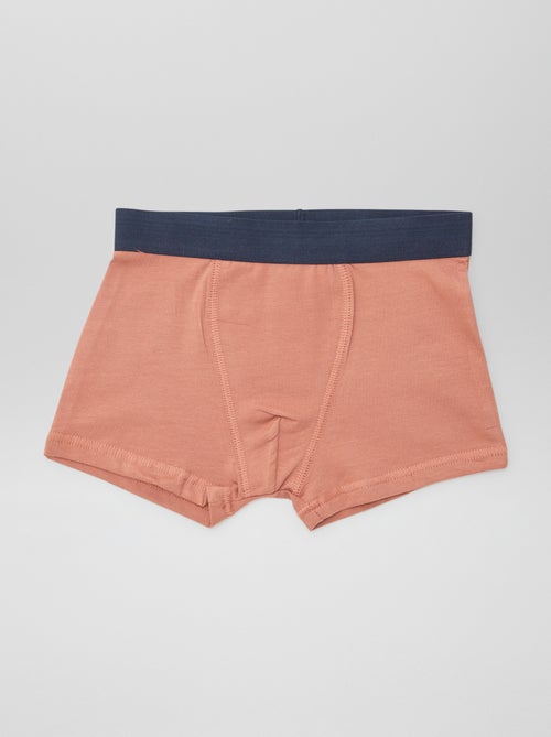 5 effen boxershorts - Kiabi