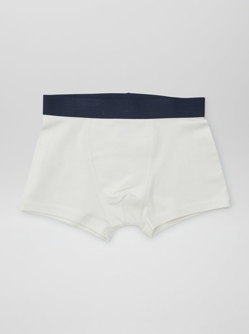 5 effen boxershorts Wit - Kiabi