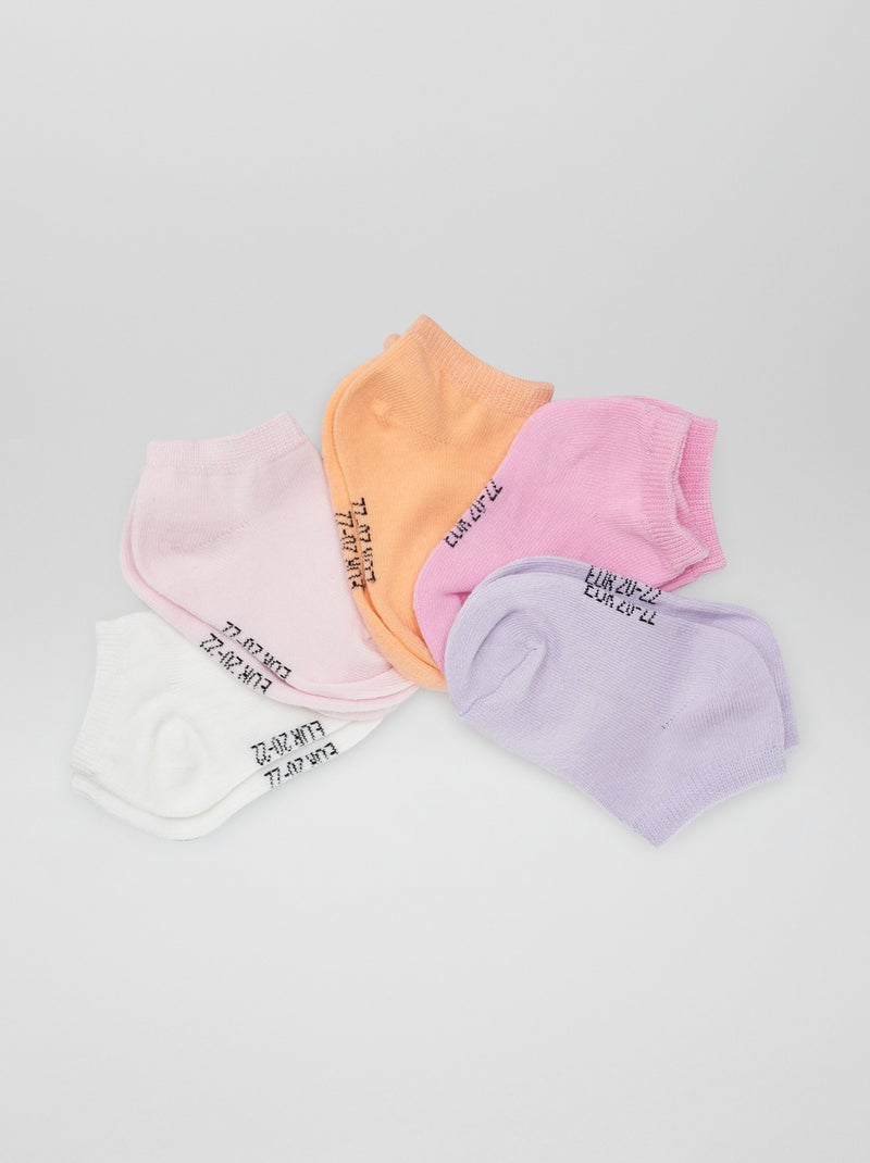 5 paar effen sokken ROSE - Kiabi